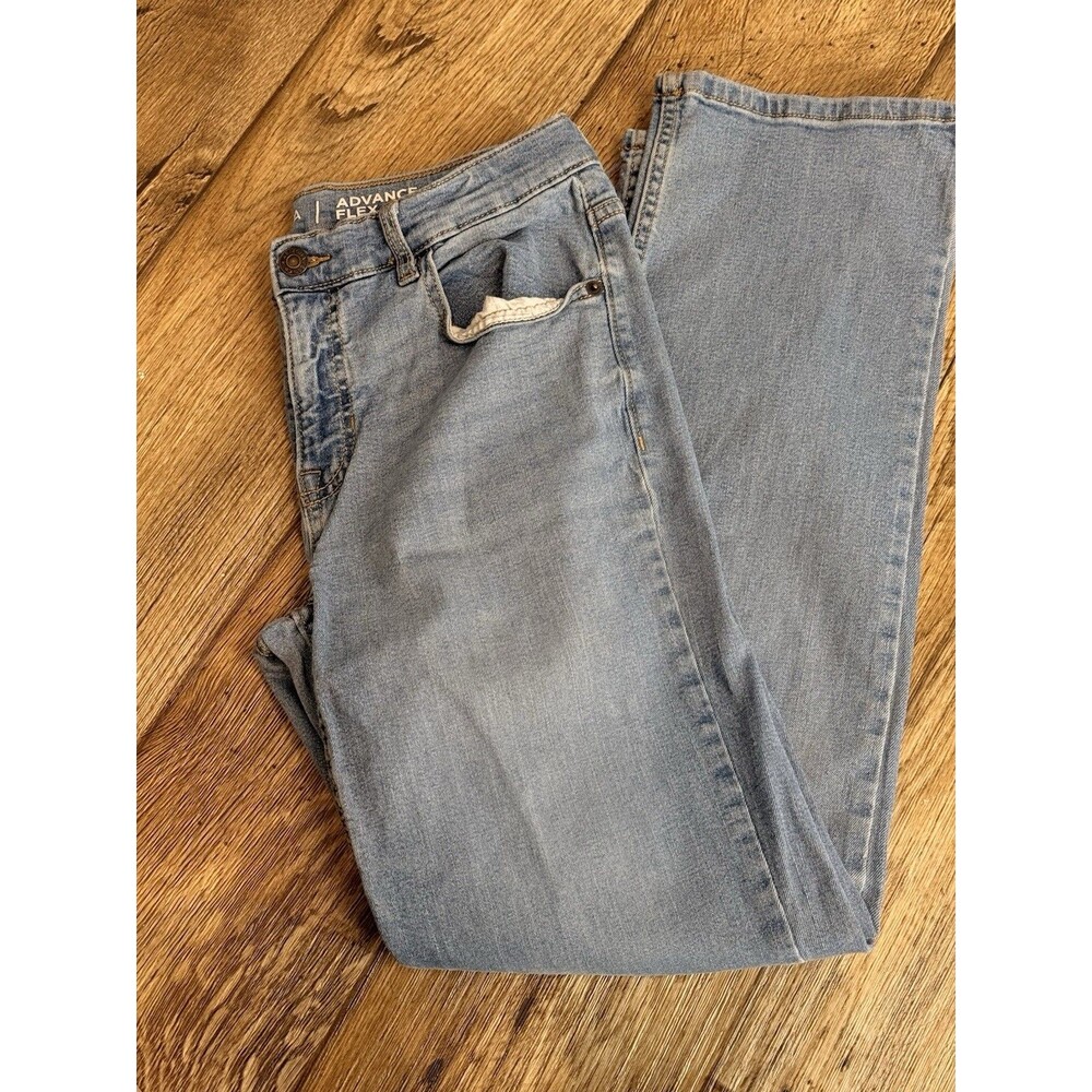 Arizona Jean Co Advance Flex 360° Relaxed Straight Stretch Jeans Blue Denim 16R - Picture 4 of 12